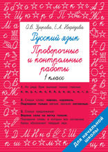 Русский язык 1 класс. Проверочные и контрольные работы