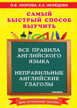 Все правила английского языка и неправильные английские глаголы. Для начальной школы