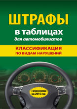 Штрафы в таблицах для автомобилистов. Классификация по видам нарушений. С изменениями на 2015 год
