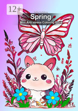 Spring Mini Anti-stress Coloring Book