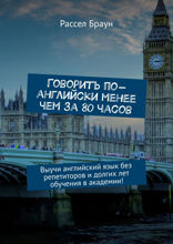Говорить по-английски менее чем за 80 часов. Выучи английский язык без репетиторов и долгих лет обучения в академии!